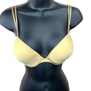 32DD Le Mystère Beige Tan L` Image Collection Underwire T Shirt Lined Bra 32E
